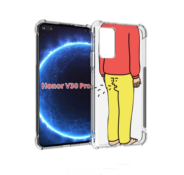 

Чехол бампер MyPads смешной-мужчина для Honor V30 Pro, Прозрачный, Tocco