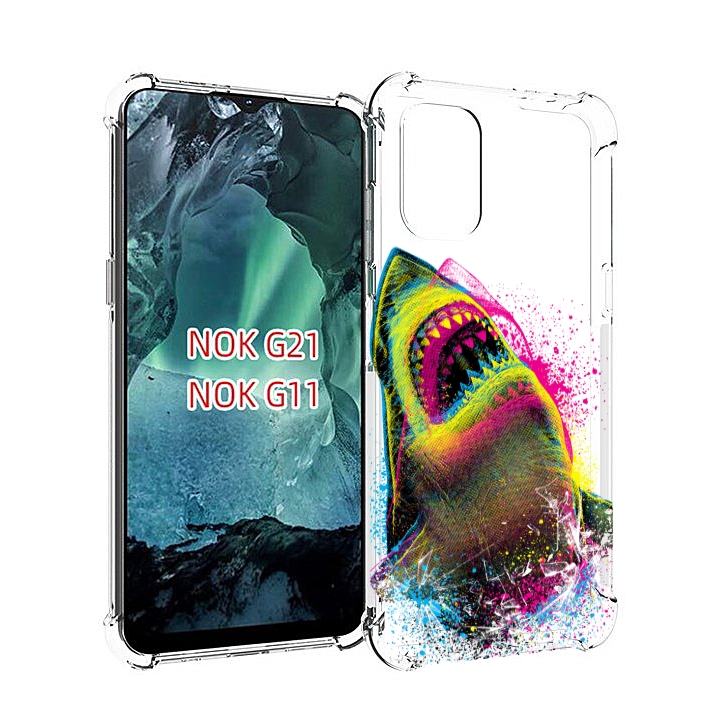 

Чехол Mypads Челюсти-2 Для Nokia G11/G21, Прозрачный, Tocco