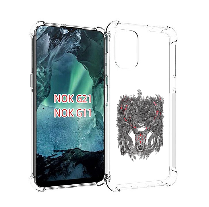 

Чехол Mypads Дизайнерские_676 Для Nokia G11/G21, Прозрачный, Tocco