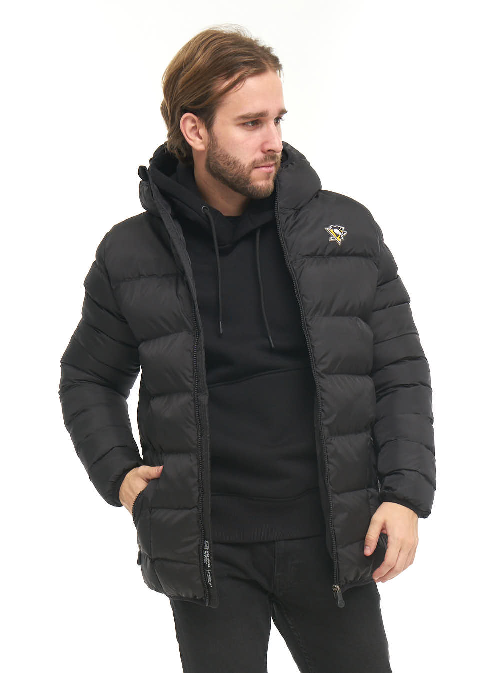 Куртка мужская Atributika&Club Питтсбург Пингвинз 57570 черная 3XL
