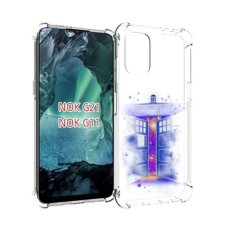 

Чехол Mypads Фиолетовый Уголок Абстракция Для Nokia G11/G21, Прозрачный, Tocco