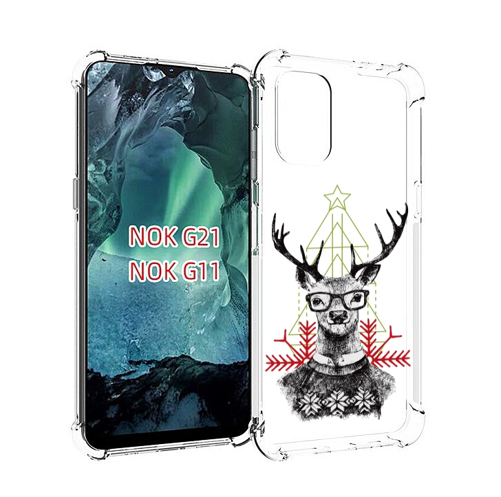 

Чехол Mypads Умный Олень Для Nokia G11/G21, Прозрачный, Tocco