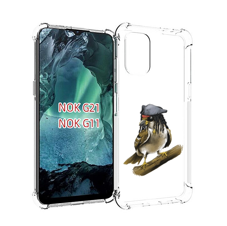 

Чехол Mypads Джек Воробей Для Nokia G11/G21, Прозрачный, Tocco