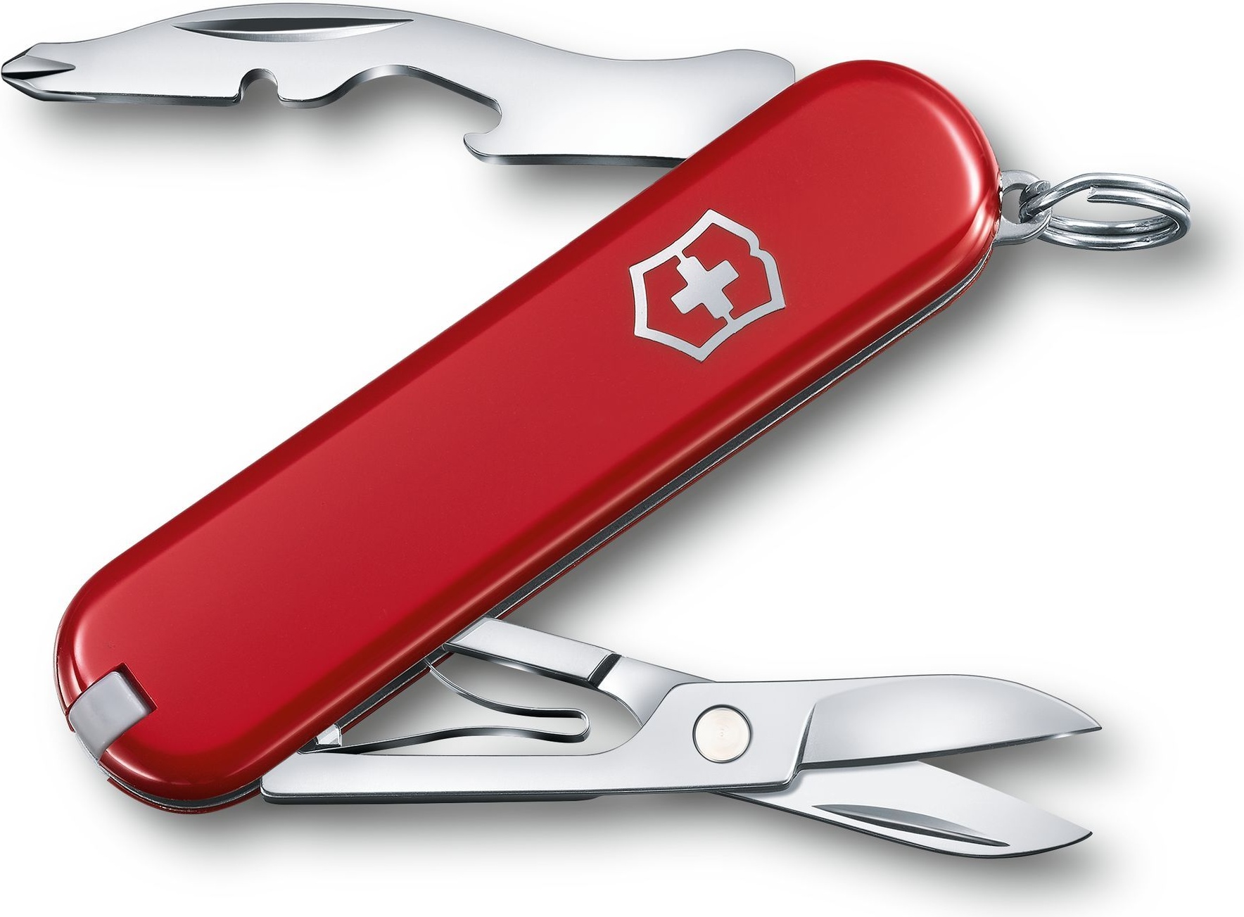 фото Складной нож victorinox jetsetter, 7 функций, 58мм, красный