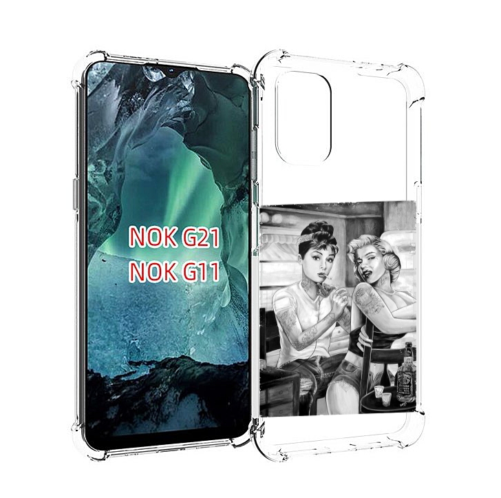 

Чехол Mypads Тату Мастер Для Nokia G11/G21, Прозрачный, Tocco