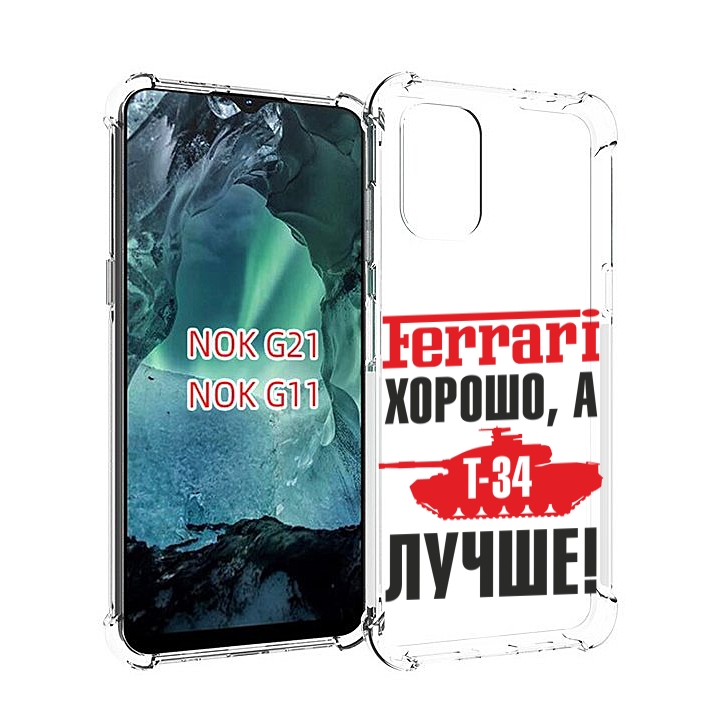 

Чехол Mypads Т 34 Лучше Для Nokia G11/G21, Прозрачный, Tocco