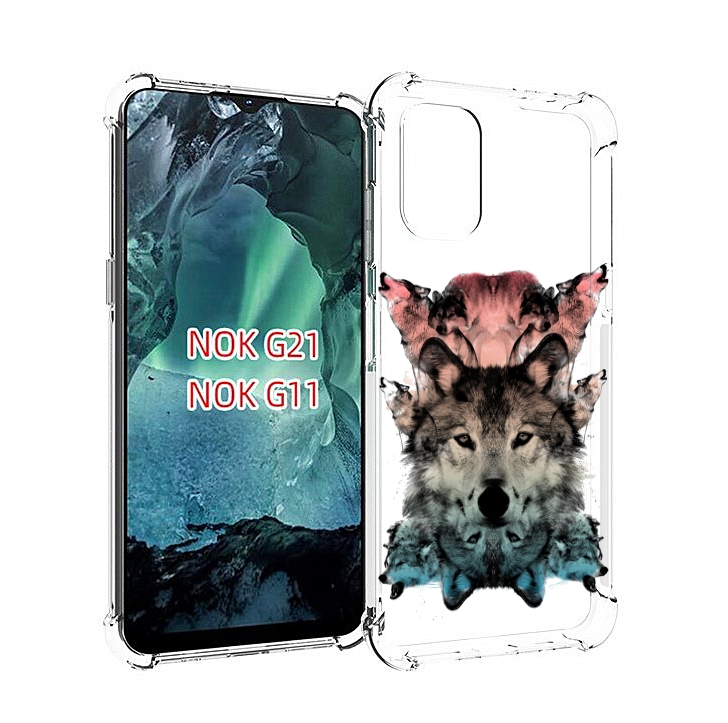 

Чехол Mypads Стая Для Nokia G11/G21, Прозрачный, Tocco