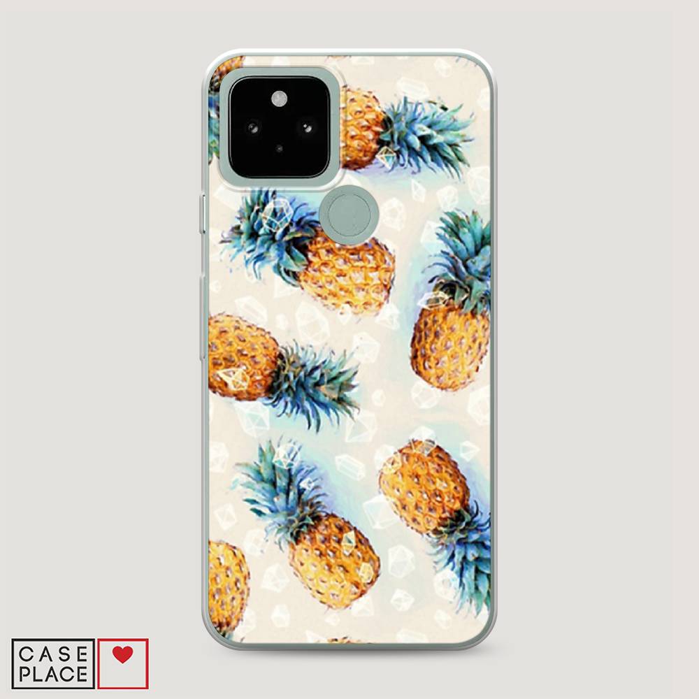 

Чехол Awog на Google Pixel 5 "Ананасы", Разноцветный, 270750-3