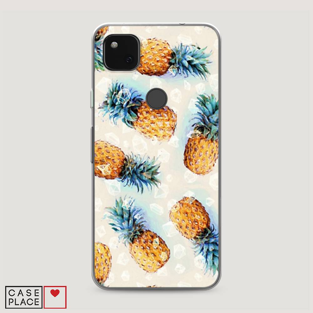 

Чехол Awog на Google Pixel 4A "Ананасы", Разноцветный, 270650-3