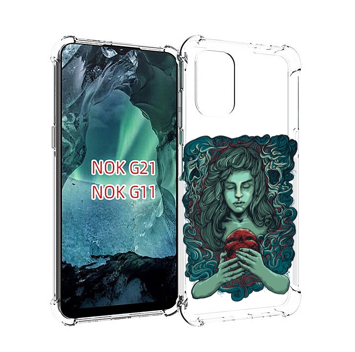 

Чехол Mypads Спящая Девушка Для Nokia G11/G21, Прозрачный, Tocco