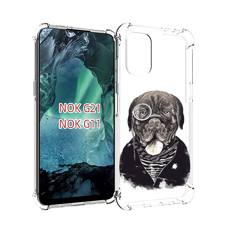 

Чехол Mypads Солидный Песик Для Nokia G11/G21, Прозрачный, Tocco