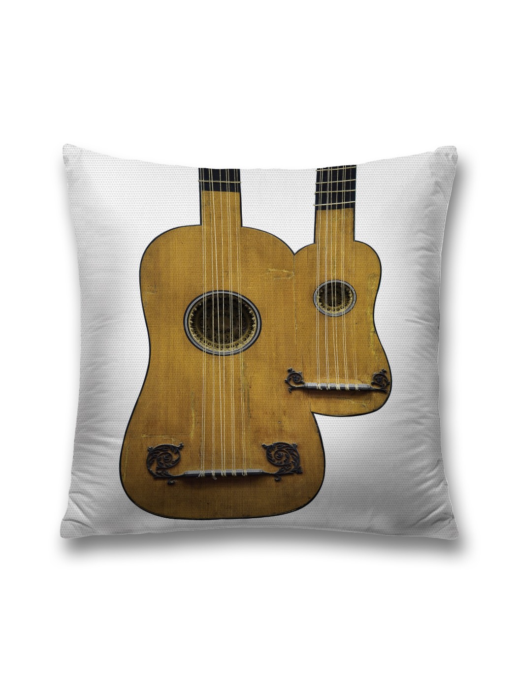 

Наволочка декоративная JoyArty "Парижская двойная гитара" на молнии, 45x45 см