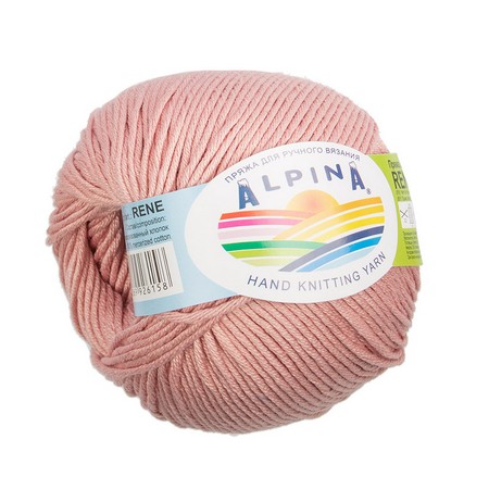 

Пряжа ALPINA RENE 10 шт. в упак. цвет античная роза RENE-019, 105 м от, Розовый