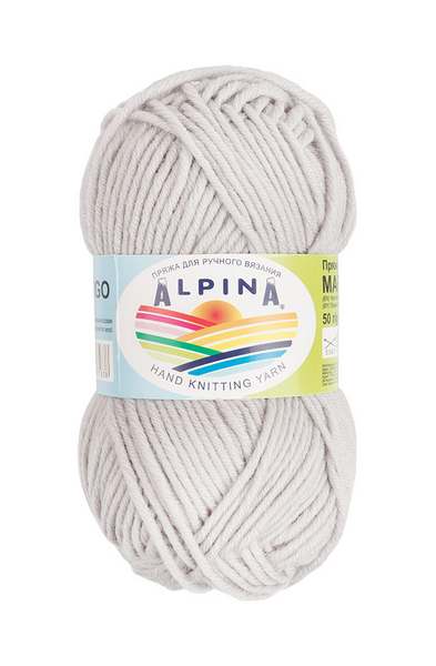 

Пряжа ALPINA MARGO 10 шт. в упак. цвет св.серый MARGO-20, 75 м от