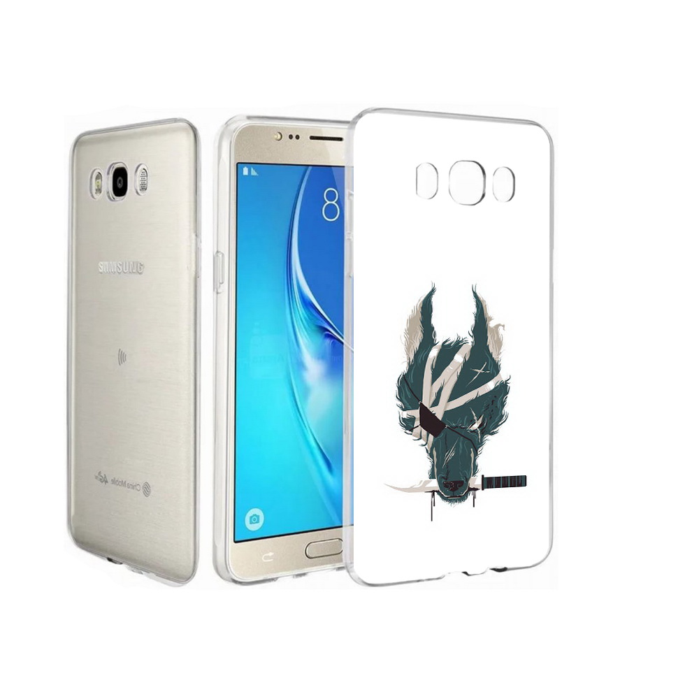 

Чехол MyPads Tocco для Samsung Galaxy J7 волк-разбойник, Прозрачный, Tocco