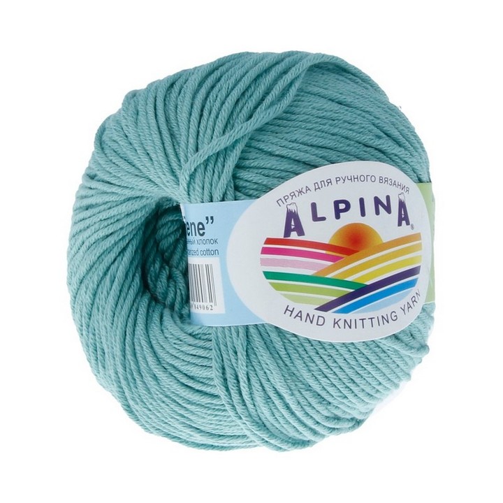 

Пряжа ALPINA RENE 10 шт. в упак. цвет св.бирюзовый RENE-3849, 105 м от