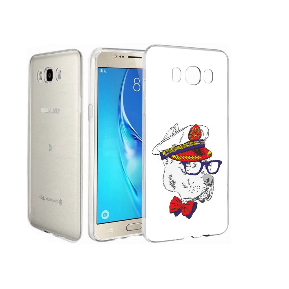 

Чехол MyPads Tocco для Samsung Galaxy J7 бульдог, Прозрачный, Tocco