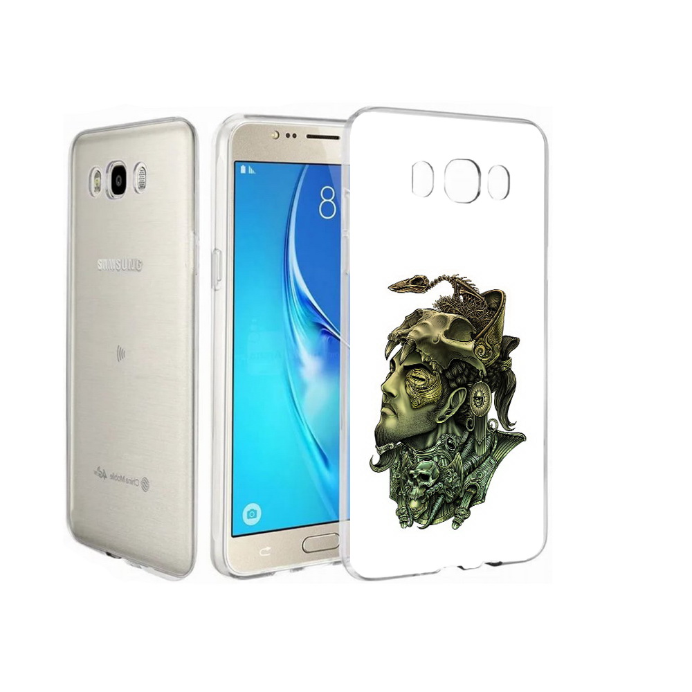 

Чехол MyPads Tocco для Samsung Galaxy J7 бронзовый воин, Прозрачный, Tocco