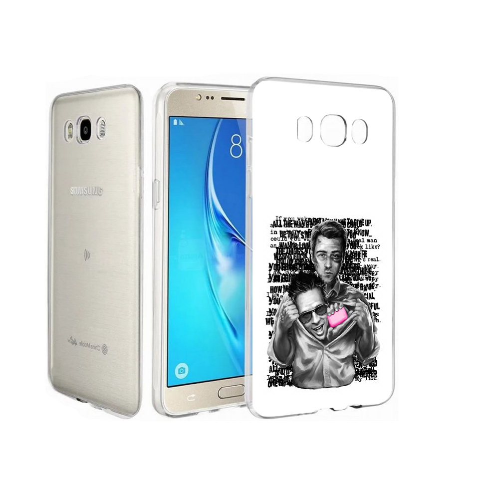 

Чехол MyPads Tocco для Samsung Galaxy J7 бойцовский клуб, Прозрачный, Tocco