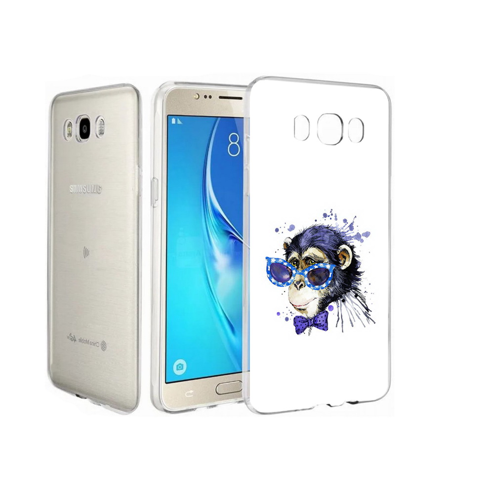 

Чехол MyPads Tocco для Samsung Galaxy J7 акварельная обезьяна, Прозрачный, Tocco