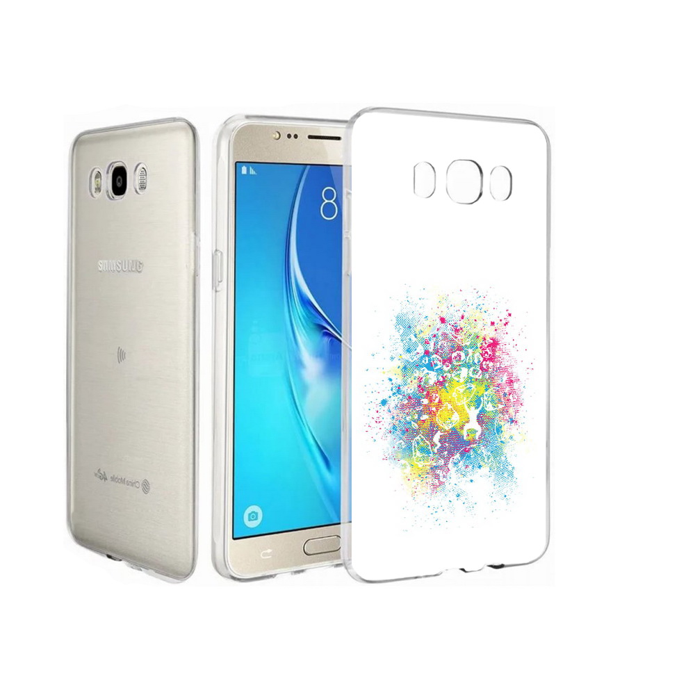 

Чехол MyPads Tocco для Samsung Galaxy J7 акварель абстракция, Прозрачный, Tocco