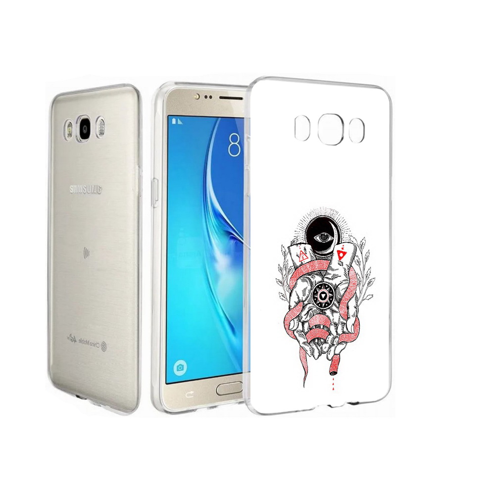 

Чехол MyPads Tocco для Samsung Galaxy J7 абстрация связанные руки, Прозрачный, Tocco