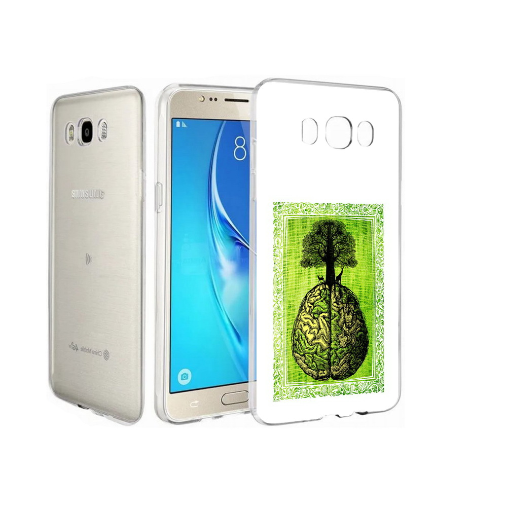 

Чехол MyPads Tocco для Samsung Galaxy J7 абстракция здоровый мозг, Прозрачный, Tocco