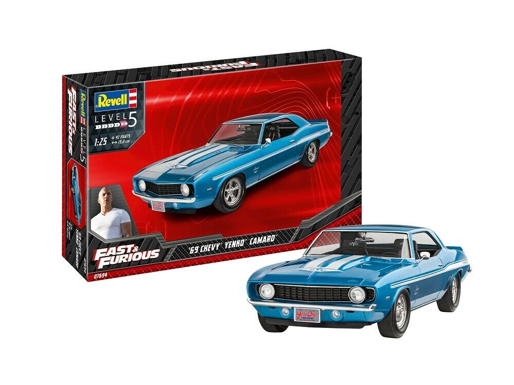 

Сборная модель Revell 1/25 Автомобиль ФОРСАЖ Fast & Furious 1969 Chevy Camaro Yenko 07694