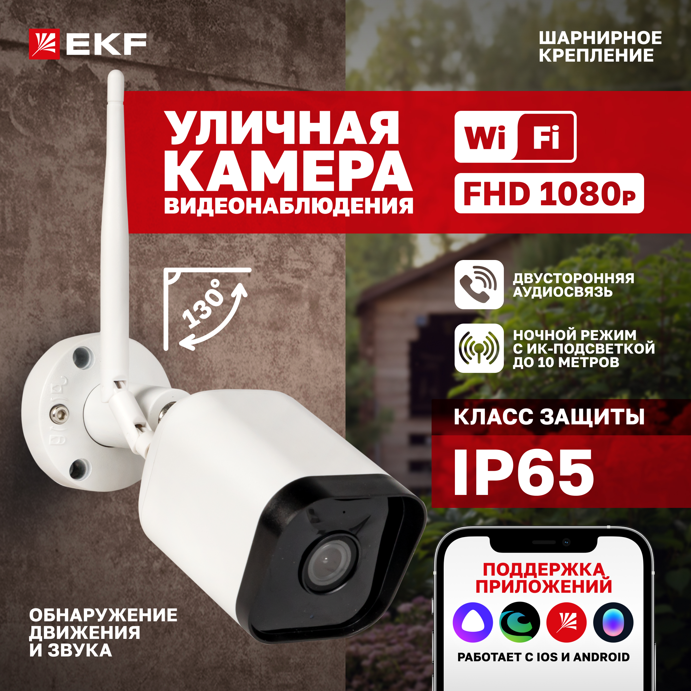 

IP-камера EKF white (sсwf-ex), Белый