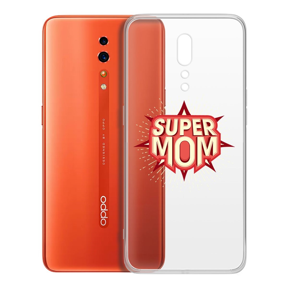 

Чехол-накладка Krutoff Clear Case Супер Мама для Oppo Reno Z