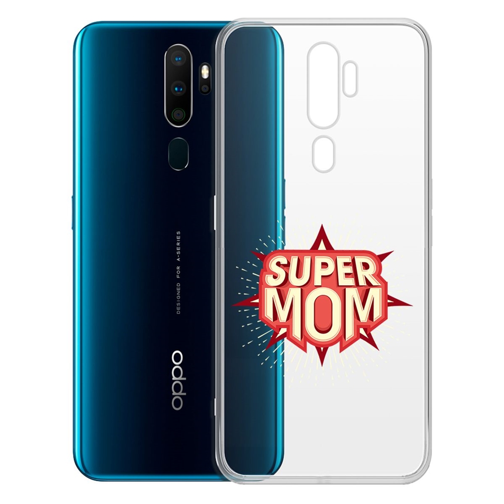 

Чехол-накладка Krutoff Clear Case Супер Мама для Oppo A5 (2020)/A9 (2020), Прозрачный