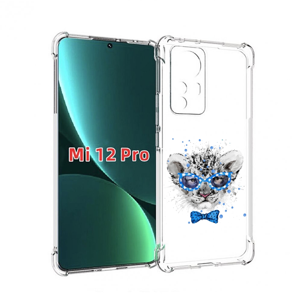 

Чехол MyPads тигренок с бабочкой для Xiaomi 12S Pro, Прозрачный, Tocco