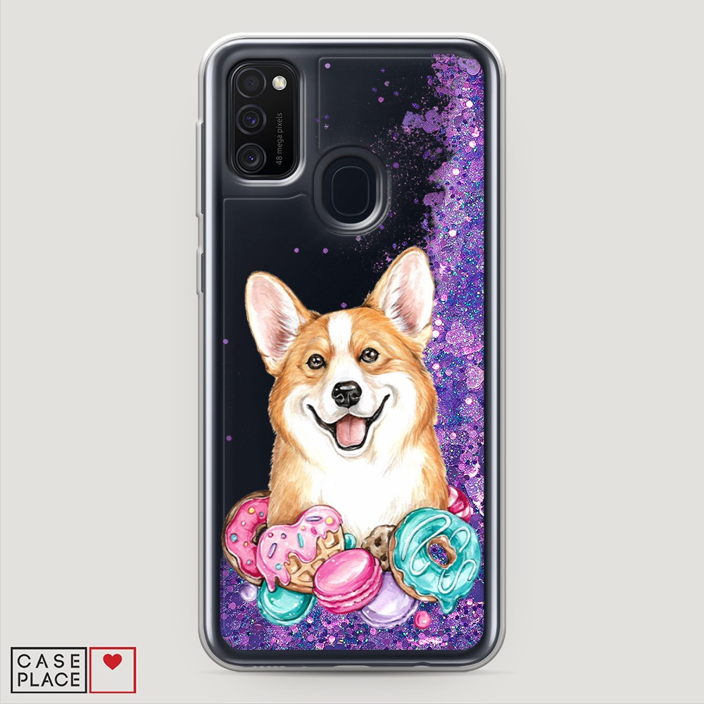 

Чехол Awog на Samsung Galaxy M30s "Корги и сладости", Разноцветный, 29892-1