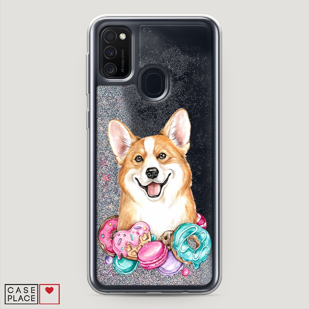 

Чехол Awog на Samsung Galaxy M30s "Корги и сладости", Разноцветный, 29891-1