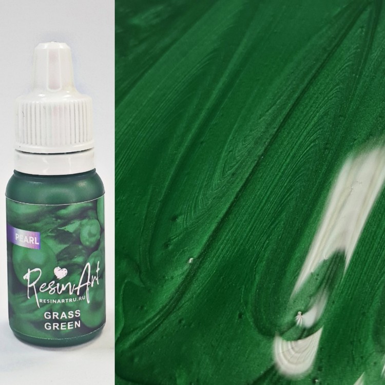 

Grass green PEARL (Перламутровый краситель для эпоксидной смолы ResinArt) RA-221121/023