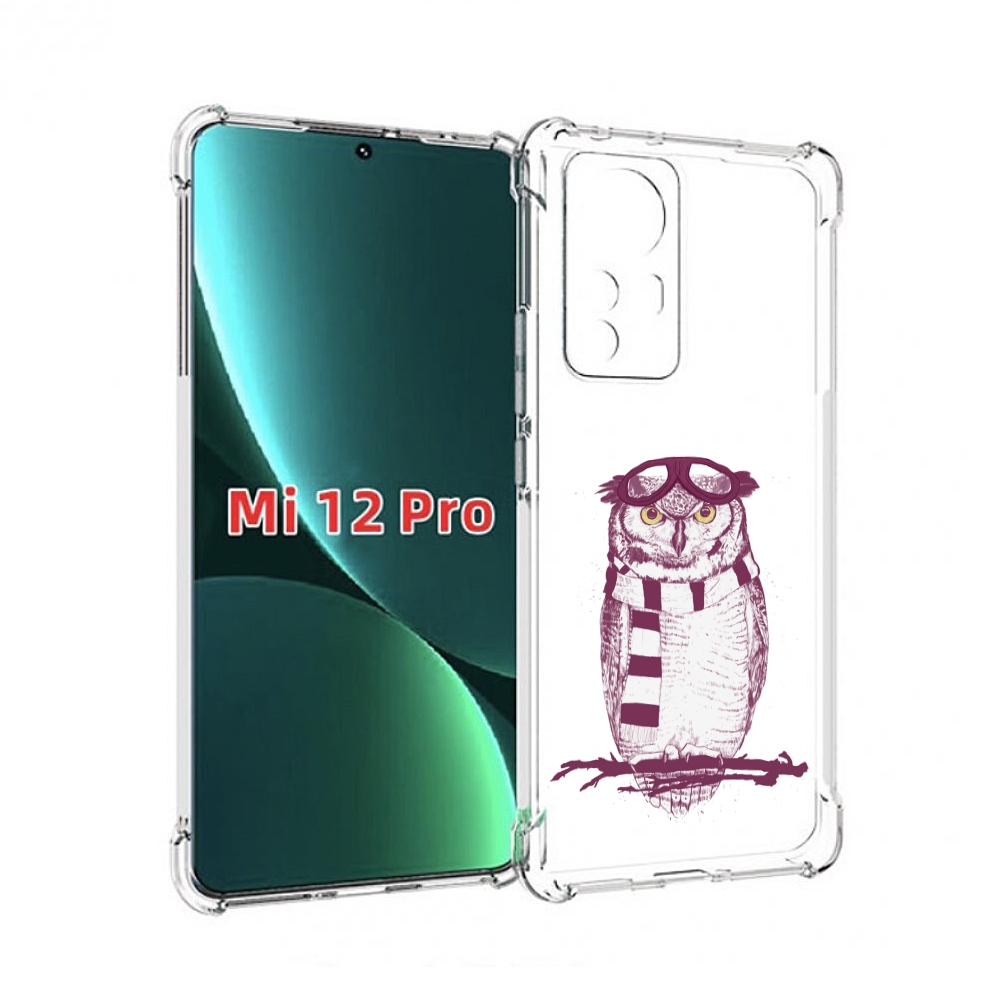

Чехол MyPads сова-летчик для Xiaomi 12S Pro, Прозрачный, Tocco