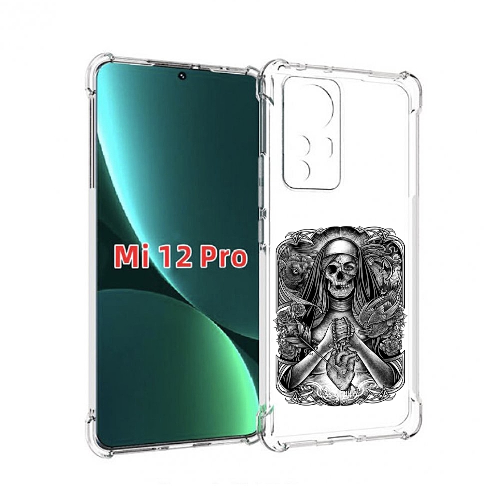 

Чехол MyPads скелет с сердцем для Xiaomi 12S Pro, Прозрачный, Tocco
