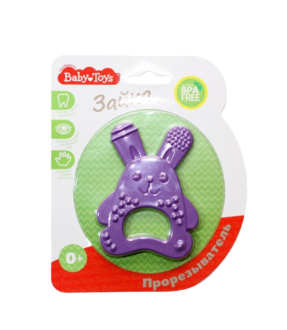 

Прорезыватель Baby Toys "Зайка" (фиолетовый)