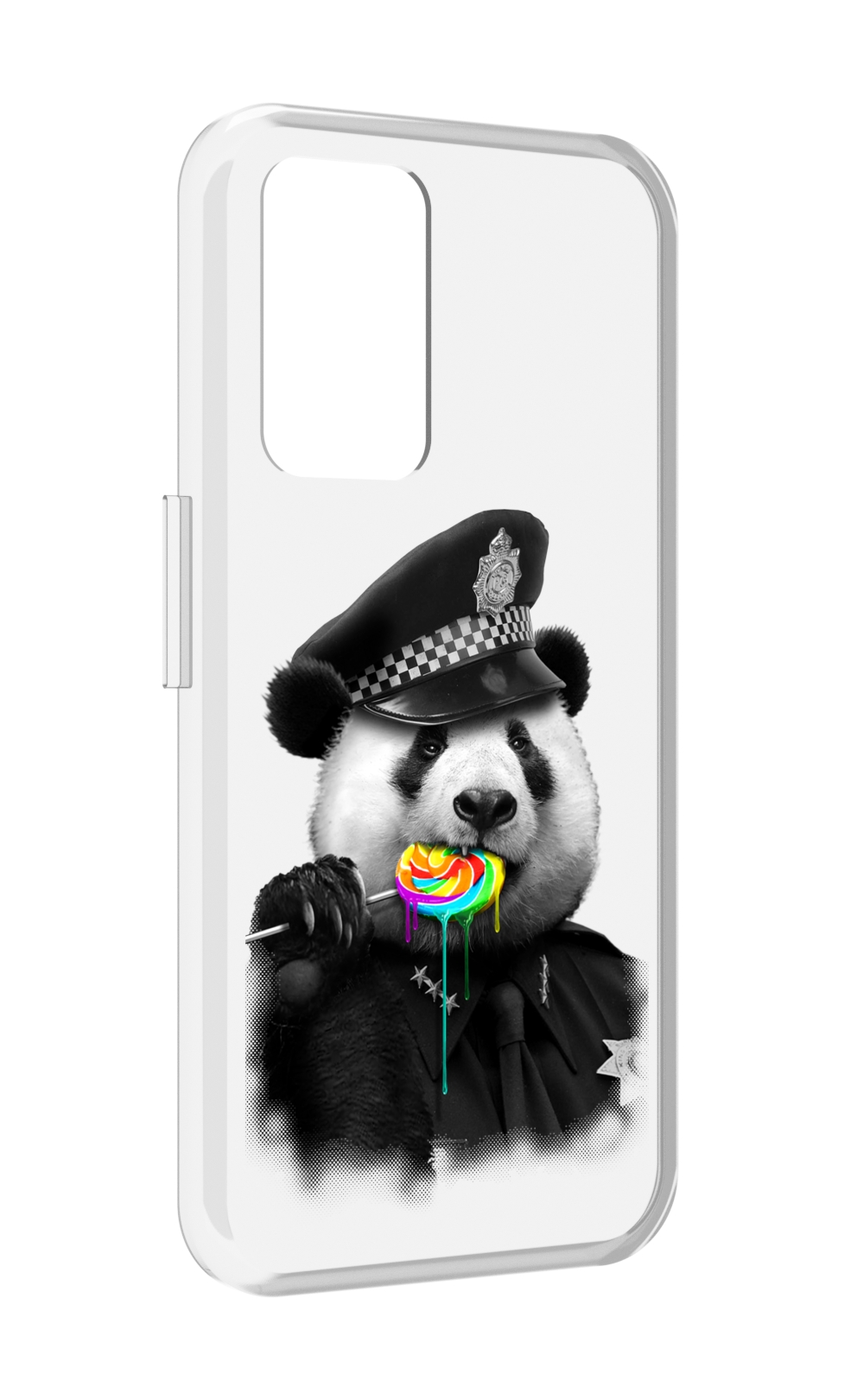 

Чехол MyPads Панда полиция для Realme GT Neo3T, Прозрачный, Tocco