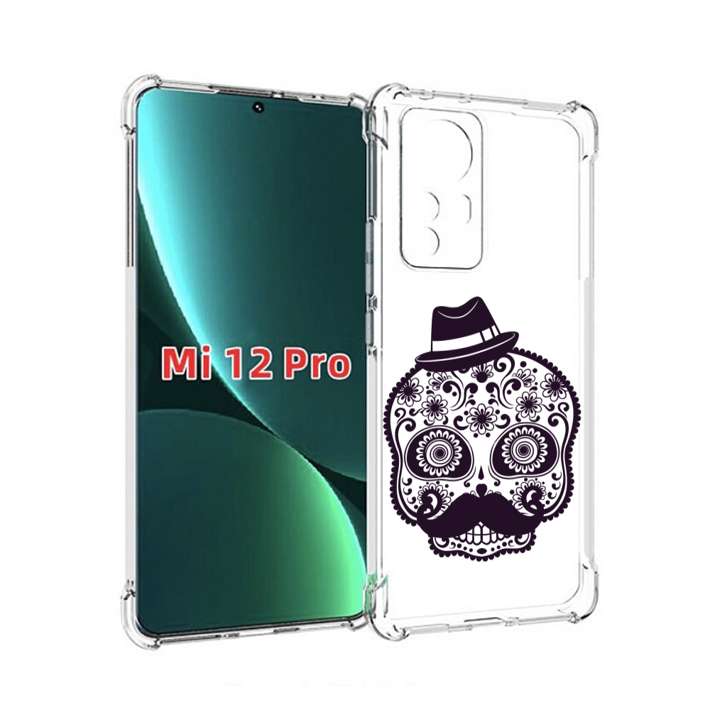 

Чехол MyPads разрисованный скелет для Xiaomi 12S Pro, Прозрачный, Tocco