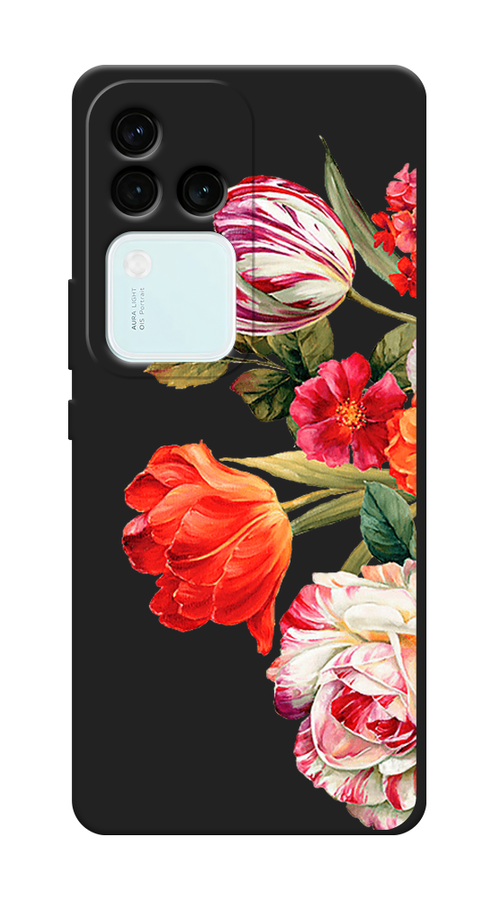 

Чехол Awog на Vivo V30 Pro/S18 Pro "Весенний букет", Красный;розовый;зеленый, 269952-1
