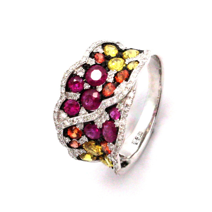 

Кольцо из золота р. , DIAMOND PRIME 31-2-DХ-R-000099, бриллиант\рубин\сапфир, 31-2-DХ-R-000099