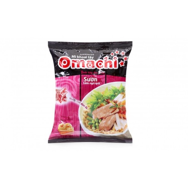 

Omachi Яичная лапша быстрого приготовления со вкусом ребрышек, 80 г.