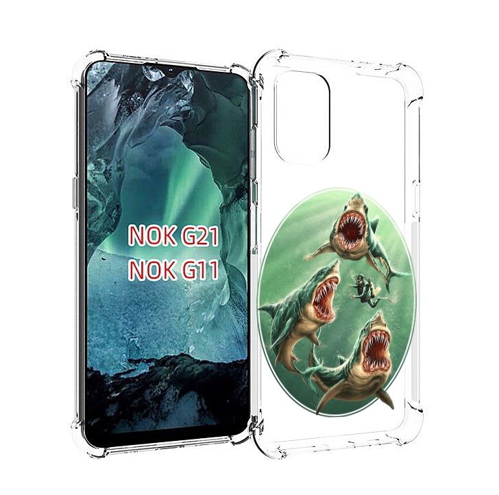 

Чехол Mypads Синяя Бездна Для Nokia G11/G21, Прозрачный, Tocco