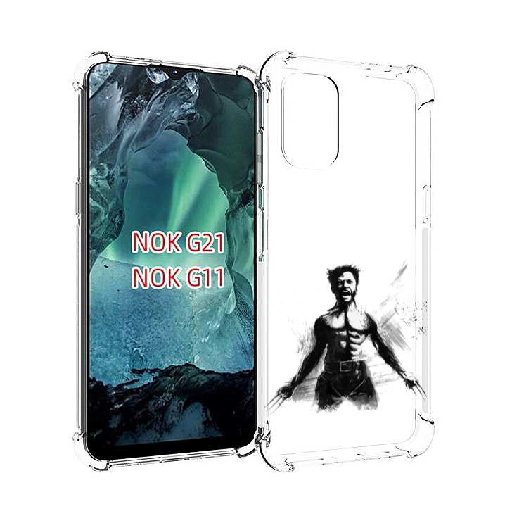 

Чехол Mypads Росомаха Для Nokia G11/G21, Прозрачный, Tocco