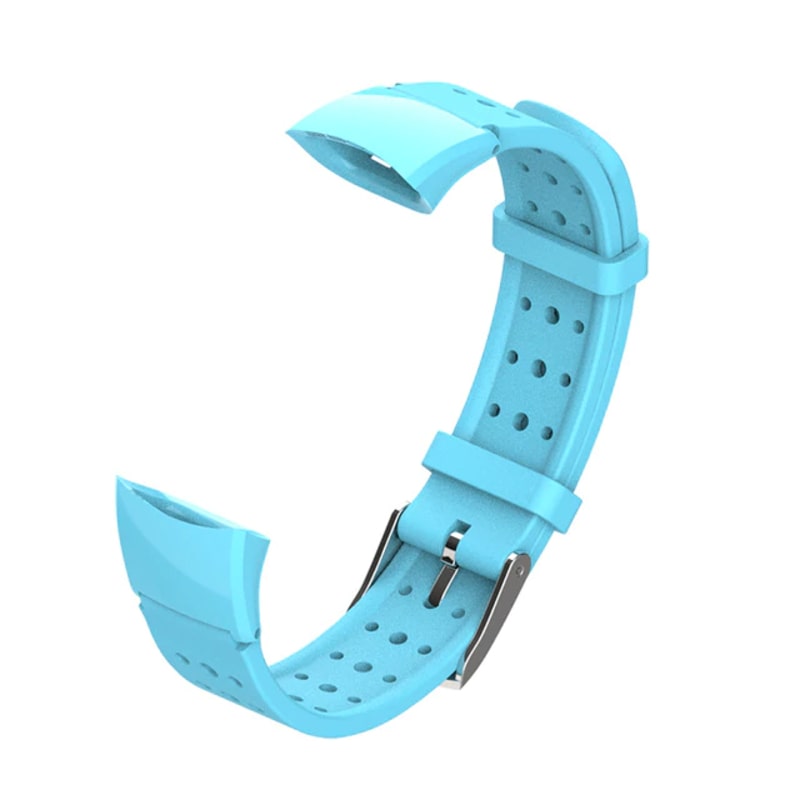 

Ремешок силиконовый Mijobs для Honor Band 4 / Band 5 с перфорацией (голубой), Band 4 / Band 5