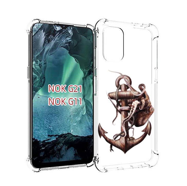 

Чехол Mypads Ржавый Якорь Для Nokia G11/G21, Прозрачный, Tocco