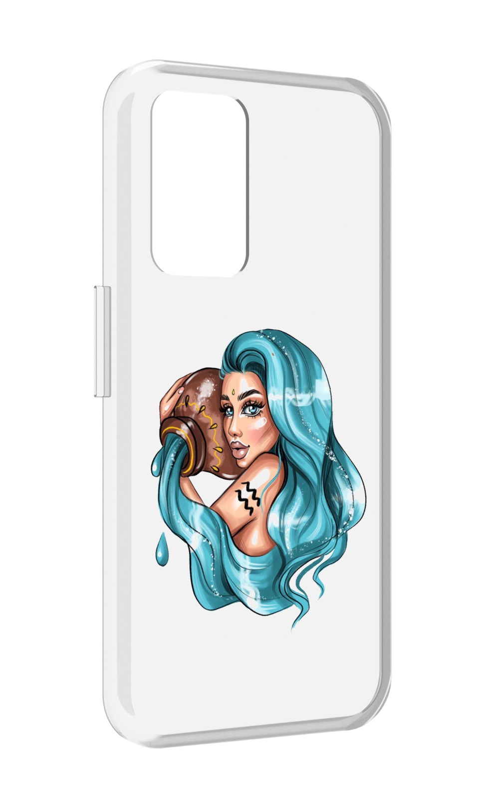 

Чехол MyPads Девушка-Водолей для Realme GT Neo3T, Прозрачный, Tocco