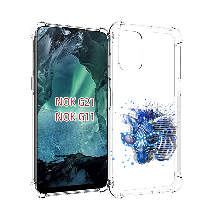 

Чехол Mypads Расплывчатая Зебра Для Nokia G11/G21, Прозрачный, Tocco