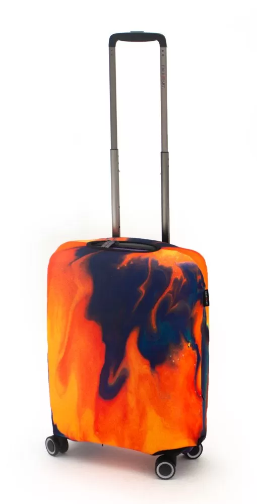 Чехол для чемодана Eberhart Firepaint разноцветный S